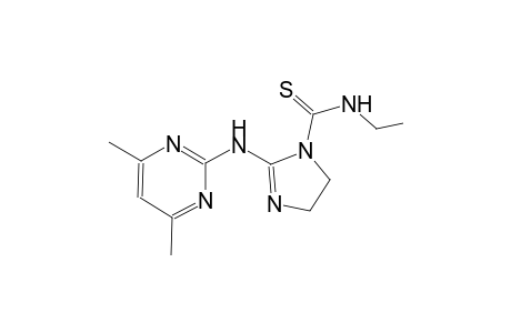 2-[(4,6-dimethyl-2-pyrimidinyl)amino]-N-ethyl-4,5-dihydro-1H-imidazole-1-carbothioamide