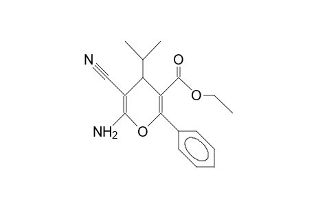 2-AMINO-3-CYANO-5-ETHOXYCARBONYL-6-PHENYL-4-ISO-PROPYL-4H-PYRAN