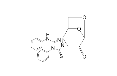 2-(3-benzyl-4-phenyl-5-sulfanylidene-4,5-dihydro-1H-1,2,4-triazol-1-yl)-6,8-dioxabicyclo[3.2.1]octan-4-one