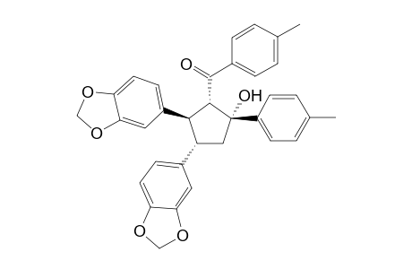 ((1S,2R,4S,5R)-4,5-Bis-benzo[1,3]dioxol-5-yl-2-hydroxy-2-p-tolyl-cyclopentyl)-p-tolyl-methanone