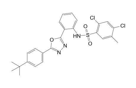 2'-[5-(p-Tert-butylphenyl)-1,3,4-oxadiazol-2-yl]-4,6-dichloro-m-toluenesulfonanilide