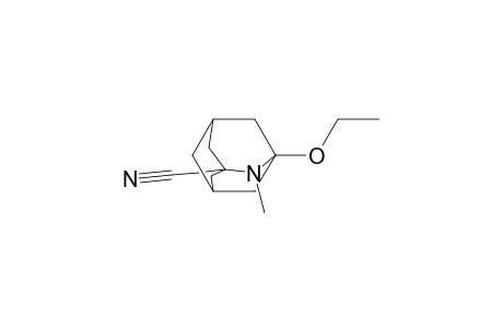 2-Azatricyclo[3.3.1.1(3,7)]decane-1-carbonitrile, 3-ethoxy-2-methyl-