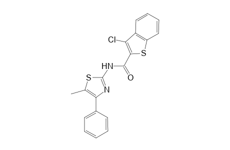 3-chloro-N-(5-methyl-4-phenyl-1,3-thiazol-2-yl)-1-benzothiophene-2-carboxamide