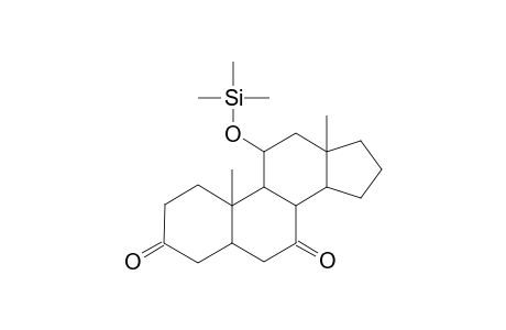 5.ALPHA.-ANDROSTAN-11.ALPHA.-OL-3,7-DIONE(11.ALPHA.-TRIMETHYLSILYL ETHER)