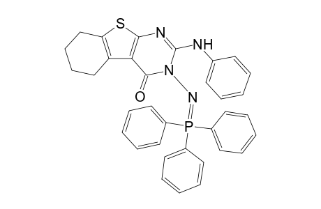 2-Anilino-3-(triphenylphosphoranylideneamino)-5,6,7,8-tetrahydro-[1]benzothiolo[2,3-d]pyrimidin-4-one