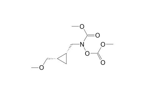 cis-N,O-Bis(methoxycarbonyl)-N-[[2-(methoxymethyl)cyclopropyl]methyl]hydroxylamine