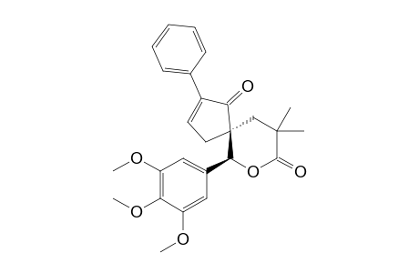 10-[3,4,5-Tri(methoxy)phenyl]-7,7-dimethyl-2-phenyl-9-oxaspiro[4.5]dec-2-en-1,8-dione