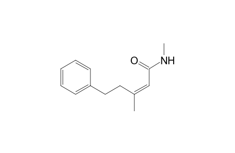 (Z)-N,3-Dimethyl-5-phenylpent-2-enamide