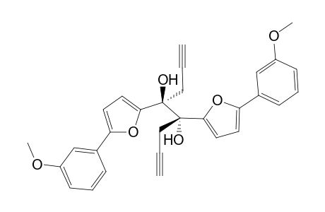 anti-4,5-Bis[5-(3-methoxyphenyl)furan-2-yl]octa-1,7-diyne-4,5-diol