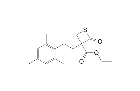 3-Thietanecarboxylic acid, 2-oxo-3-[2-(2,4,6-trimethylphenyl)ethyl]-, ethyl ester