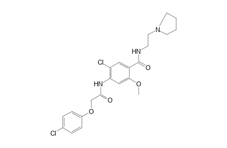 6'-chloro-2-(p-chlorophenoxy)-4'-{[2-(1-pyrrolidinyl)ethyl]carbamoyl}-m-acetanisidide