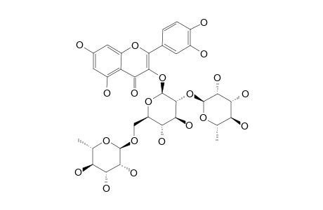 QUERCETIN-3-O-(2'',6''-DI-O-ALPHA-L-RHAMNOPYRANOSYL)-BETA-D-GLUCOPYRANOSIDE