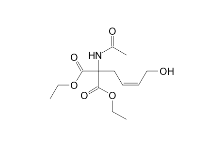 2-Acetamido-2-[(Z)-4-hydroxybut-2-enyl]malonic acid diethyl ester