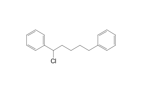 (1-Chloranyl-5-phenyl-pentyl)benzene