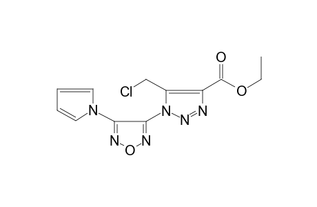 1H-[1,2,3]Triazole-4-carboxylic acid, 5-chloromethyl-1-(4-pyrrol-1-yl-furazan-3-yl)-, ethyl ester