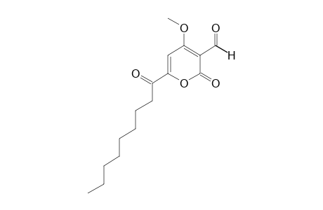 4-methoxy-6-nonanoyl-2-oxo-2H-pyran-3-carboxaldehyde