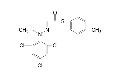 5-methyl-1-(2,4,6-trichlorophenyl)pyrazole-3-carbothioic acid, S-p-tolyl ester