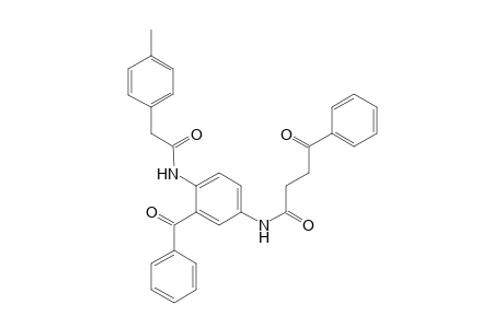 N-[3-benzoyl-4-[[2-(4-methylphenyl)-1-oxoethyl]amino]phenyl]-4-oxo-4-phenylbutanamide