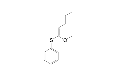 (E)-1-METHOXY-1-(PHENYLTHIO)-1-PENTENE