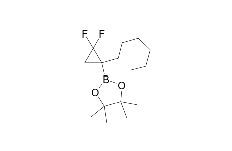 2-(2,2-Difluoro-1-hexylcyclopropyl)-4,4,5,5-tetramethyl-1,3,2-dioxaborolane