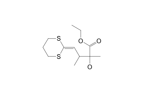 4-(1,3-Dithian-2-ylidene)-2-hydroxy-2,3-dimethylbutanoic acid ethyl ester