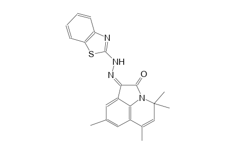 (1Z)-4,4,6,8-tetramethyl-4H-pyrrolo[3,2,1-ij]quinoline-1,2-dione 1-(1,3-benzothiazol-2-ylhydrazone)