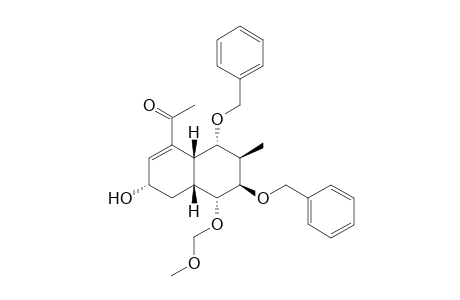 1-[(3S,4aR,5R,6R,7R,8S,8aR)-3-hydroxy-5-(methoxymethoxy)-7-methyl-6,8-bis(phenylmethoxy)-3,4,4a,5,6,7,8,8a-octahydronaphthalen-1-yl]ethanone