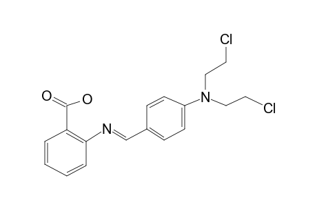 Anthranilic acid, N-(p-(bis(2-chloroethyl)amino)benzylidene)-