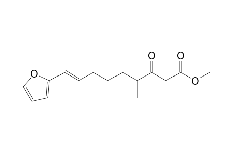 Methyl (8E)-9-(2-furyl)-4-methyl-3-oxonon-8-enoate
