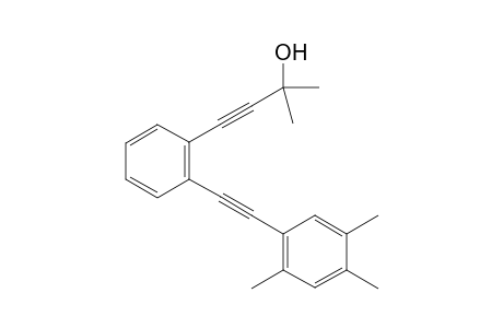 2-methyl-4-(2-((2,4,5-trimethylphenyl)ethynyl)phenyl)but-3-yn-2-ol