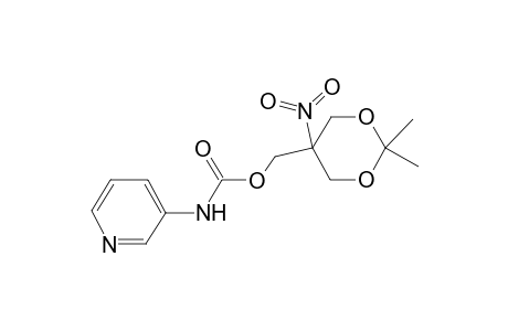 (2,2-Dimethyl-5-nitro-1,3-dioxan-5-yl)methyl 3-pyridinylcarbamate