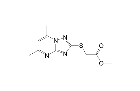 Acetic acid, (5,7-dimethyl-[1,2,4]triazolo[1,5-a]pyrimidin-2-ylsulfanyl)-, methyl ester