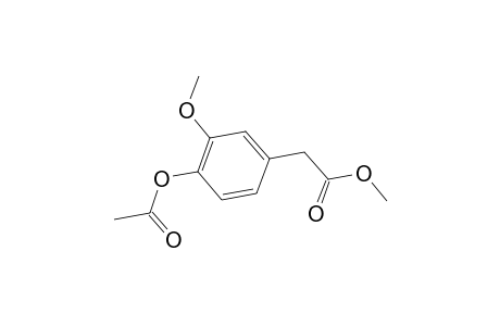 Benzeneacetic acid, 4-(acetyloxy)-3-methoxy-, methyl ester