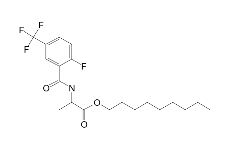 D-Alanine, N-(2-fluoro-5-trifluoromethylbenzoyl)-, nonyl ester