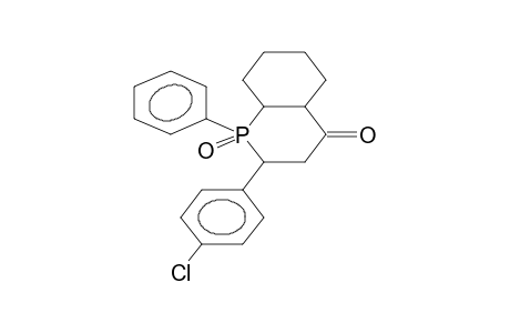 2-PHENYL-3-(PARA-CHLOROPHENYL)-2-OXO-2-PHOSPHABICYCLO[4.4.0]DECAN-5-ONE (ISOMER MIXTURE)