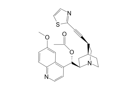 (3S,4S,8R,9S)-9-Acetoxy-11-(thiazolin-2-yl)-10,11-didehydro-6'-methoxycinchonan