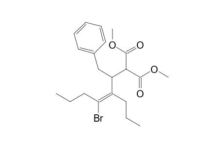 Dimethyl (E)-2-(4-bromo-1-phenyl-3-propylhept-3-en-2-yl)malonate