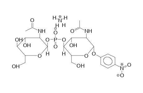 PARA-NITROPHENYL 2-ACETAMIDO-2-DEOXY-4-O-(2-ACETAMIDO-2-DEOXY-ALPHA-D-GLUCOPYRANOSYLPHOSPHO)-BETA-D-GLUCOPYRANOSIDE, AMMONIUM SALT