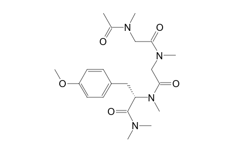 L-Tyrosinamide, N-acetyl-N-methylglycyl-N-methylglycyl-N,N,N.alpha.,o-tetramethyl-