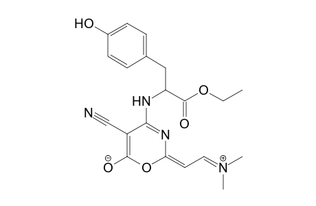 (E)-5-CYANO-2-(N,N-DIMETHYLIMMONIO)-ETHYLIDENE-4-[[2-ETHOXY-1-(PARA-HYDROXYPHENYL)-2-OXOETHYL]-AMINO]-6-OXIDO-1,3-OXAZINE
