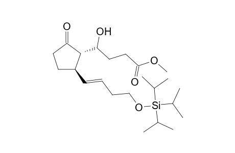 trans-2-[3-(Methoxycarbonyl)-1-hydroxypropyl]-3-[(E)-(triisopropylsilyl)oxy]-1-butenyl]cyclopentanone