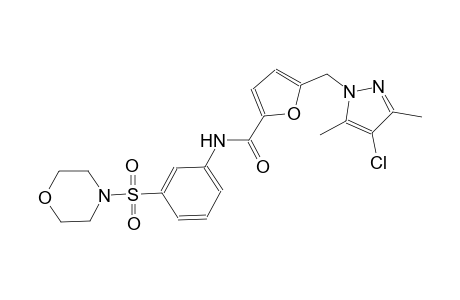 5-[(4-chloro-3,5-dimethyl-1H-pyrazol-1-yl)methyl]-N-[3-(4-morpholinylsulfonyl)phenyl]-2-furamide