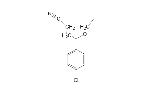 4-(p-chlorophenyl)-4-ethoxybutyronitrile