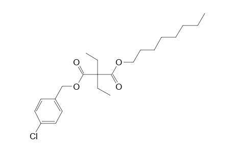 Diethylmalonic acid, 4-chlorobenzyl octyl ester