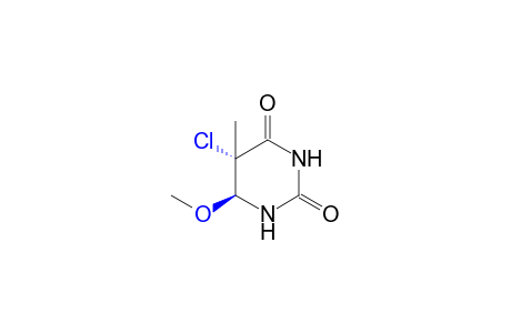 trans-5-chloro-6-methoxy-5-methylhydrouracil