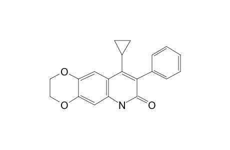 9-Cyclopropyl-8-phenyl-2H,3H,6H-[1,4]dioxino[2,3-G]quinolin-7-one