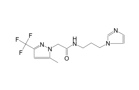 N-[3-(1H-imidazol-1-yl)propyl]-2-[5-methyl-3-(trifluoromethyl)-1H-pyrazol-1-yl]acetamide