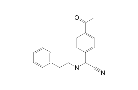 2-(4-Acetylphenyl)-2-(phenethylamino)acetonitrile