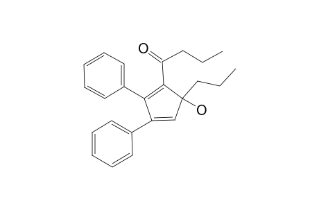 1-(5-Hydroxy-2,3-diphenyl-5-propylcyclopenta-1,3-dienyl)butan-1-one