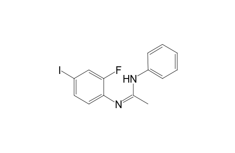 N'-(2-Fluoro-4-iodophenyl)-N-phenylacetimidamide